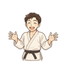 柔道 空手 男子 部活 スポーツ 面白い（個別スタンプ：21）