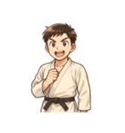 柔道 空手 男子 部活 スポーツ 面白い（個別スタンプ：23）