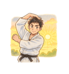 柔道 空手 男子 部活 スポーツ 面白い（個別スタンプ：24）