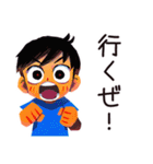 子ども（男の子）のヒーローポーズ★家族（個別スタンプ：31）