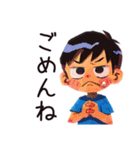 子ども（男の子）のヒーローポーズ★家族（個別スタンプ：33）