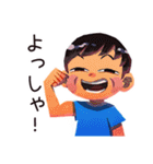 子ども（男の子）のヒーローポーズ★家族（個別スタンプ：39）