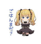 毎日使える★金髪ゴスロリの女の子（個別スタンプ：28）