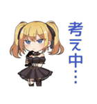 毎日使える★金髪ゴスロリの女の子（個別スタンプ：34）