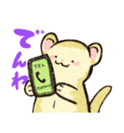 フェレットと一緒の日々2（個別スタンプ：21）