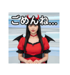 悪魔のコスプレ女子（個別スタンプ：4）