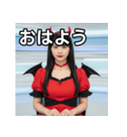 悪魔のコスプレ女子（個別スタンプ：6）