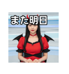 悪魔のコスプレ女子（個別スタンプ：32）