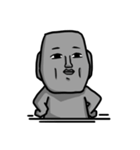しゃべらないモアイ（個別スタンプ：1）