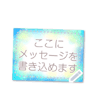 書き込める♥はがき型フレーム×大きめ文字（個別スタンプ：7）