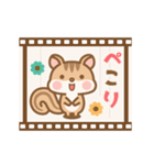 動く！フィルムでシマリスのシマさん敬語（個別スタンプ：13）