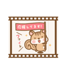 動く！フィルムでシマリスのシマさん敬語（個別スタンプ：15）