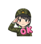 可愛い陸上自衛官スタンプ（個別スタンプ：22）