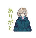 テキトー返信★クールな女子（個別スタンプ：3）