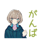 テキトー返信★クールな女子（個別スタンプ：34）