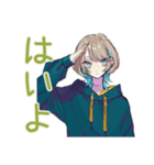 テキトー返信★クールな女子（個別スタンプ：35）