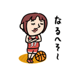 バスケ女子 昭和レトロことば（個別スタンプ：12）