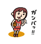 バスケ女子 昭和レトロことば（個別スタンプ：16）