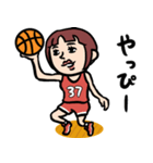 バスケ女子 昭和レトロことば（個別スタンプ：18）