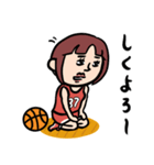 バスケ女子 昭和レトロことば（個別スタンプ：21）