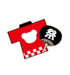 推し色テディベアの夏【赤】（個別スタンプ：31）
