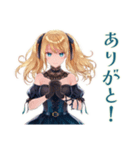 あなたに夢中♡金髪ゴスロリツインテ女子（個別スタンプ：3）