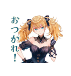 あなたに夢中♡金髪ゴスロリツインテ女子（個別スタンプ：9）