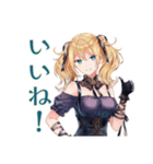 あなたに夢中♡金髪ゴスロリツインテ女子（個別スタンプ：10）