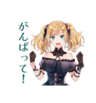あなたに夢中♡金髪ゴスロリツインテ女子（個別スタンプ：15）