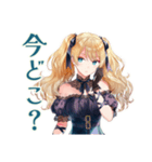 あなたに夢中♡金髪ゴスロリツインテ女子（個別スタンプ：23）