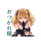 あなたに夢中♡金髪ゴスロリツインテ女子（個別スタンプ：25）