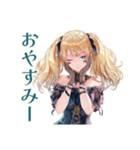 あなたに夢中♡金髪ゴスロリツインテ女子（個別スタンプ：27）