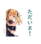 あなたに夢中♡金髪ゴスロリツインテ女子（個別スタンプ：34）