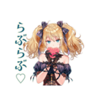 あなたに夢中♡金髪ゴスロリツインテ女子（個別スタンプ：38）