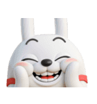 デカ動く3D擦れうさぎ（個別スタンプ：5）
