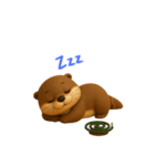 夏にぴったり！3Dカワウソ（個別スタンプ：30）
