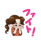 女の子たちの日常でか文字入りスタンプ（個別スタンプ：14）