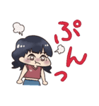 女の子たちの日常でか文字入りスタンプ（個別スタンプ：23）
