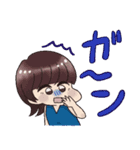 女の子たちの日常でか文字入りスタンプ（個別スタンプ：24）