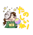 女の子たちの日常でか文字入りスタンプ（個別スタンプ：38）