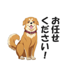 ワンちゃんの日常会話スタンプ【犬・いぬ】（個別スタンプ：6）