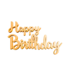 組み合わせ♡おめでとう♡夏 HappyBirthday（個別スタンプ：30）