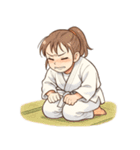 柔道 空手 女子 部活 スポーツ（個別スタンプ：17）