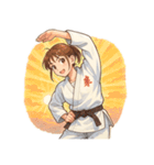 柔道 空手 女子 部活 スポーツ（個別スタンプ：24）