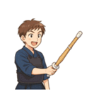 剣道 男子 部活 スポーツ 面白い（個別スタンプ：8）