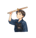剣道 男子 部活 スポーツ 面白い（個別スタンプ：16）