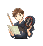 剣道 男子 部活 スポーツ 面白い（個別スタンプ：18）