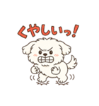 ふわもこマルチーズの感情スタンプ（個別スタンプ：33）
