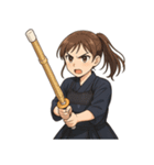 剣道 女子 部活 スポーツ 面白い（個別スタンプ：7）