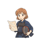 剣道 女子 部活 スポーツ 面白い（個別スタンプ：18）
